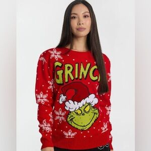 Red Grinch Christmas Sweater- Small